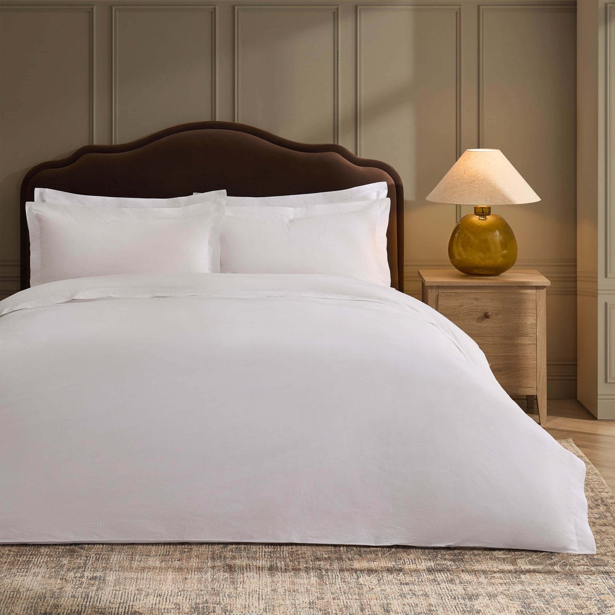 Anti - Allergy 200 Thread Count Duvet Cover - White - DUSK