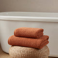 Antigua Fine Ribbed Towel Collection - Burnt Orange - DUSK