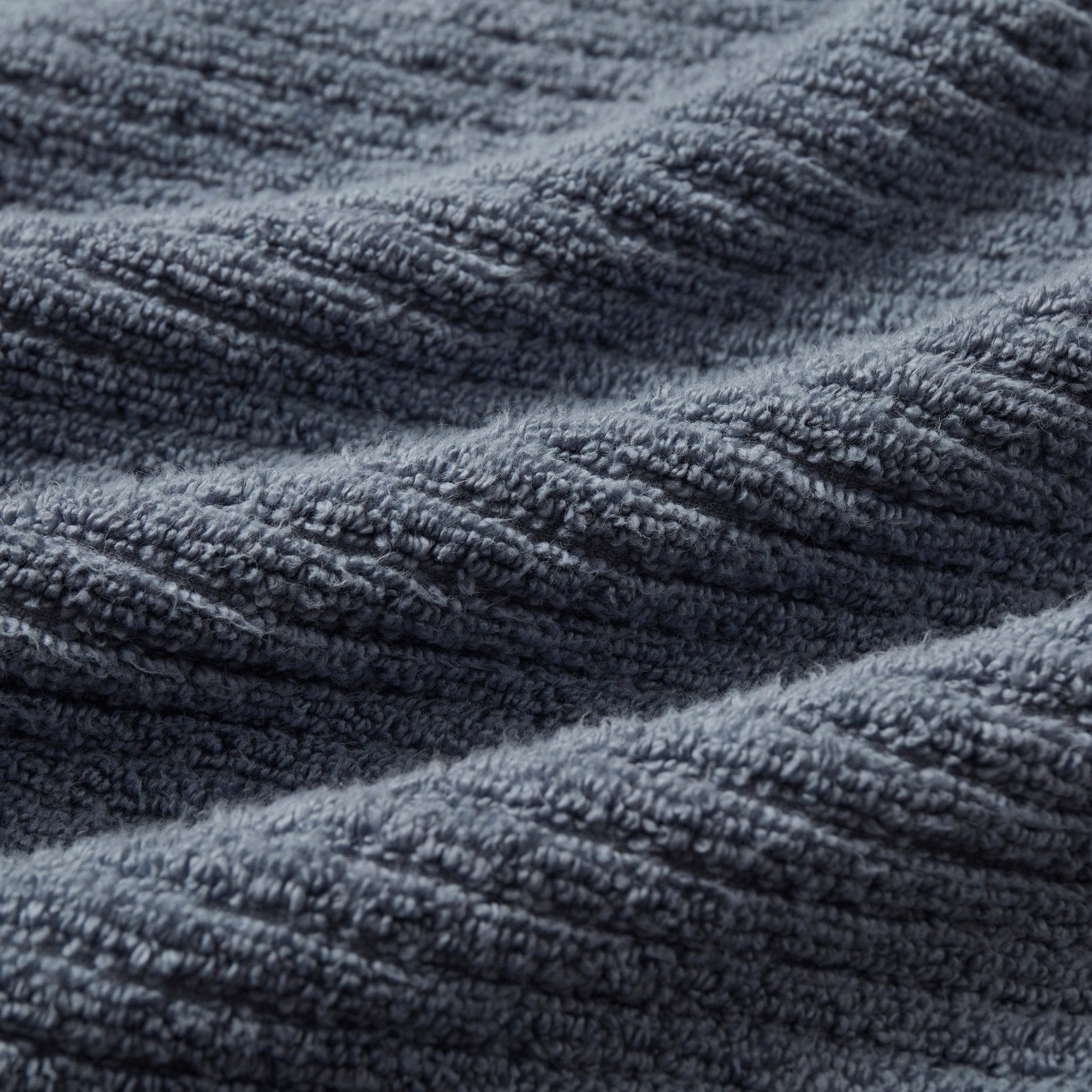 Antigua Fine Ribbed Towel Collection - Smokey Blue - DUSK