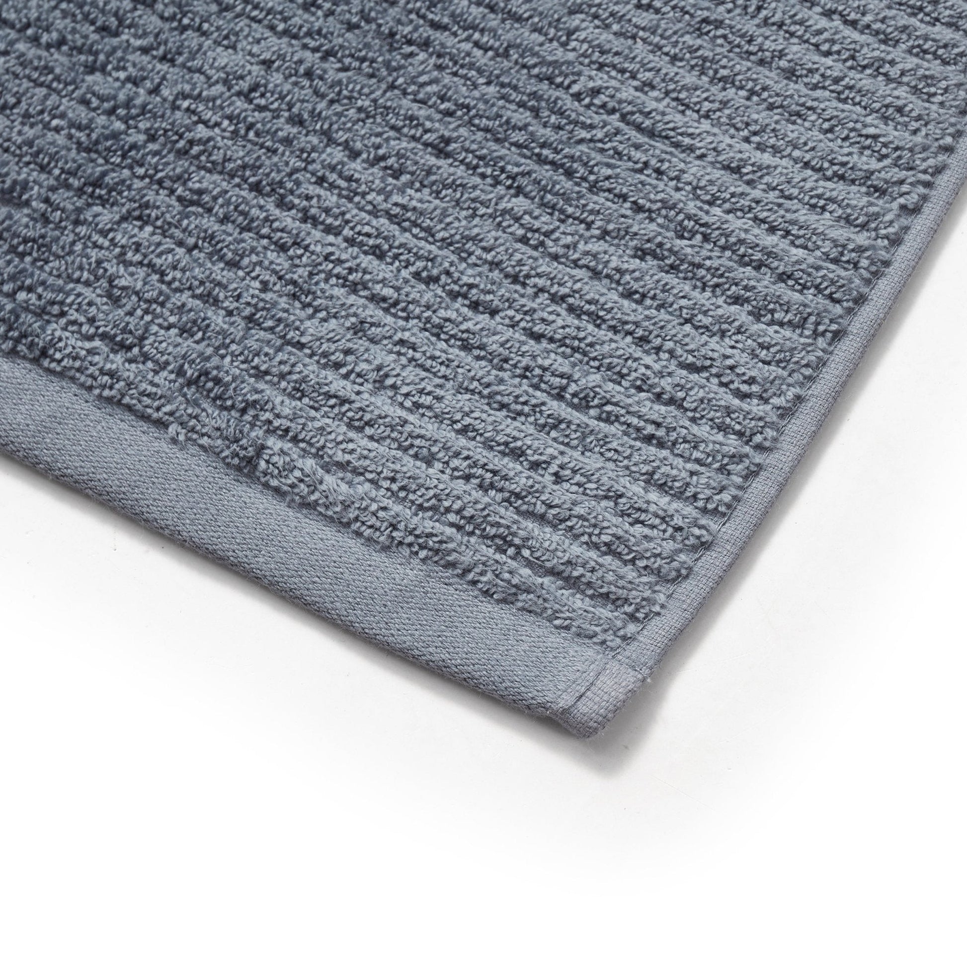 Antigua Fine Ribbed Towel Collection - Smokey Blue - DUSK