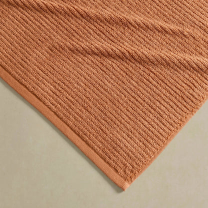 Antigua Soft Fine Ribbed Towel Collection - Burnt Orange - DUSK
