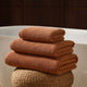 Antigua Soft Fine Ribbed Towel Collection - Burnt Orange - DUSK