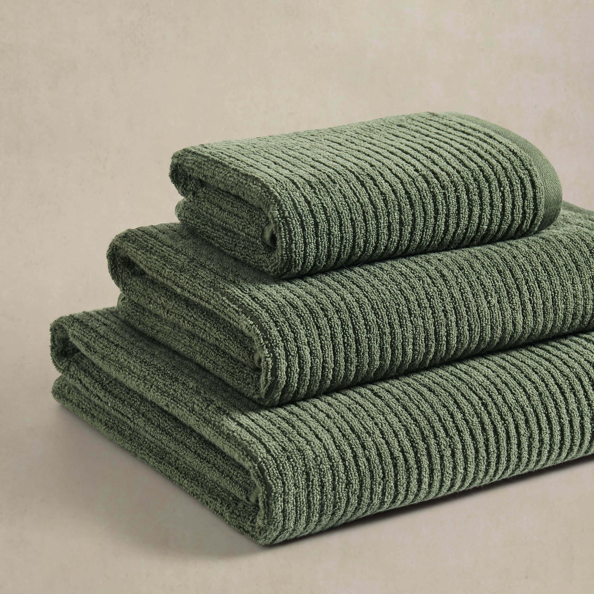 Antigua Soft Fine Ribbed Towel Collection - Fern - DUSK