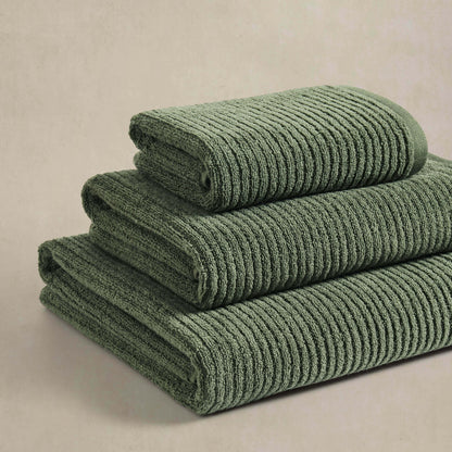 Antigua Soft Fine Ribbed Towel Collection - Fern - DUSK