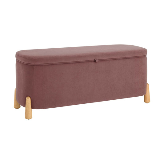 Appleton Curved Storage Bench - Pink - DUSK