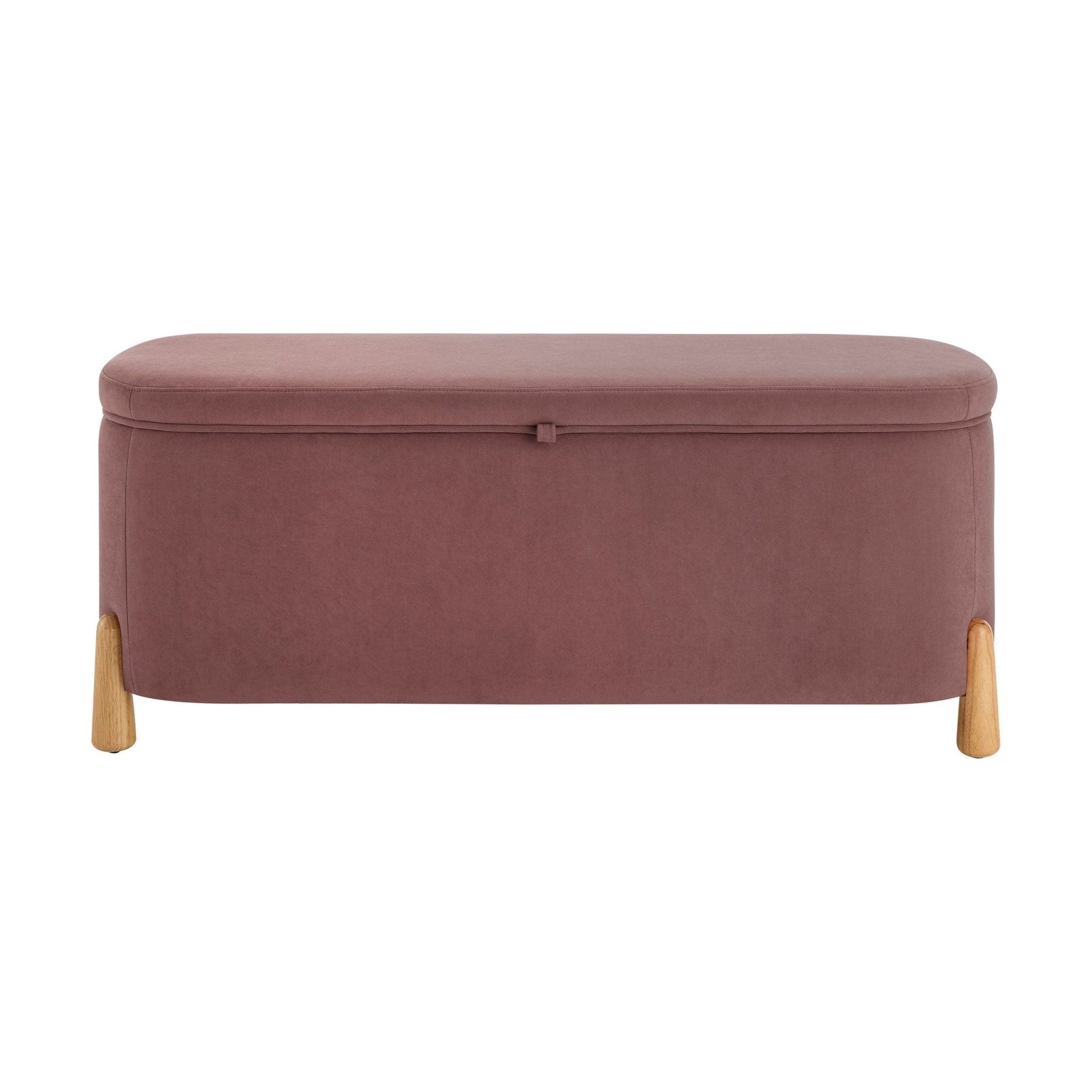 Appleton Curved Storage Bench - Pink - DUSK