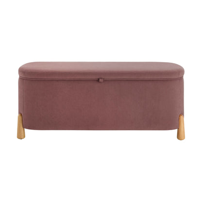 Appleton Curved Storage Bench - Pink - DUSK