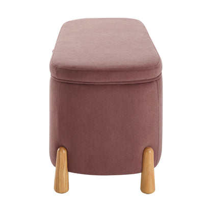 Appleton Curved Storage Bench - Pink - DUSK