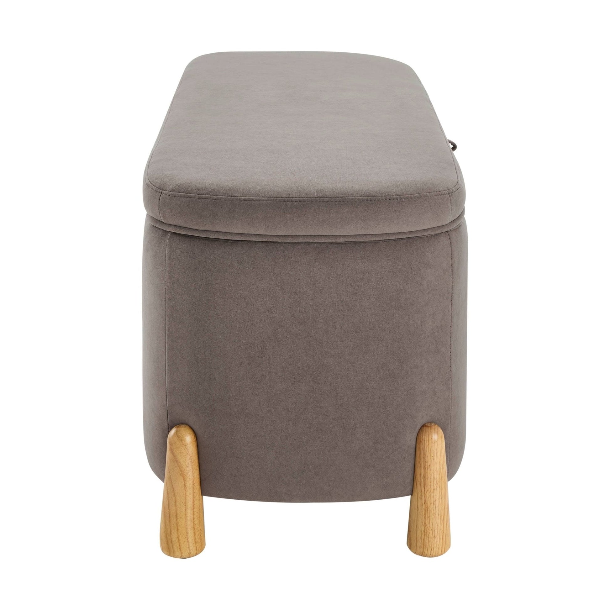 Appleton Curved Storage Bench - Taupe - DUSK