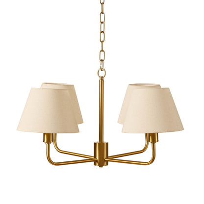 April 4 Light Pendant Chandelier - White/Bronze - DUSK