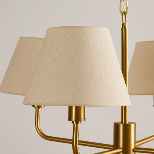 April 4 Light Pendant Chandelier - White/Bronze - DUSK