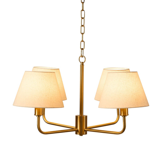 April 4 Light Pendant Chandelier - White/Bronze - DUSK