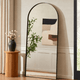 Arched Full Length Mirror - Black - DUSK
