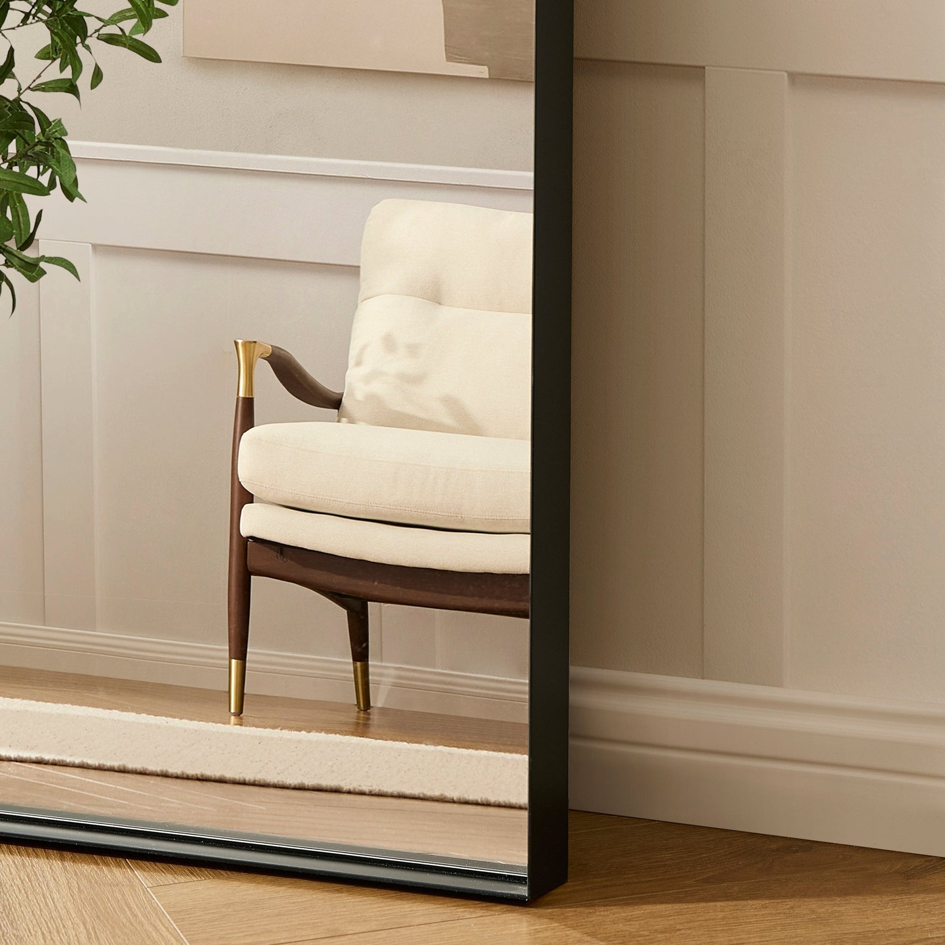 Arched Full Length Mirror - Black - DUSK