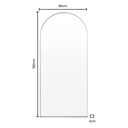 Arched Full Length Mirror - Gold - DUSK