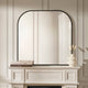 Arched Mantel Mirror - Black - DUSK