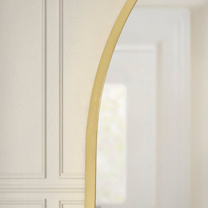 Arched Mantel Mirror - Gold - DUSK