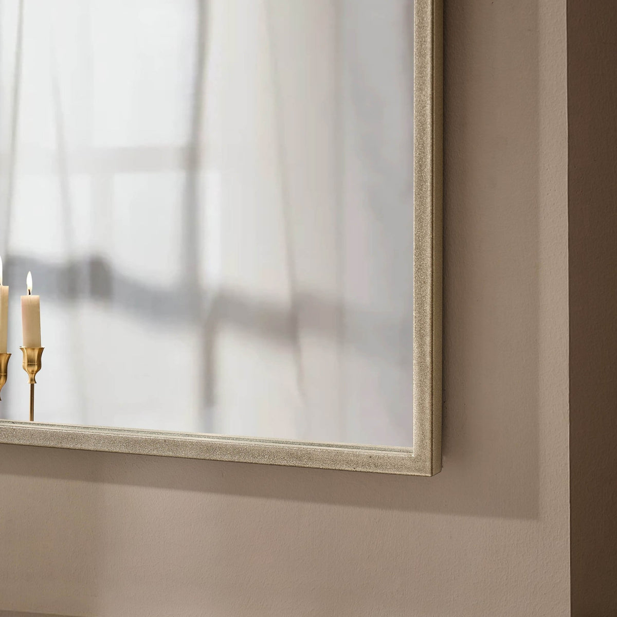 Arched Mantel Mirror - Silver - DUSK