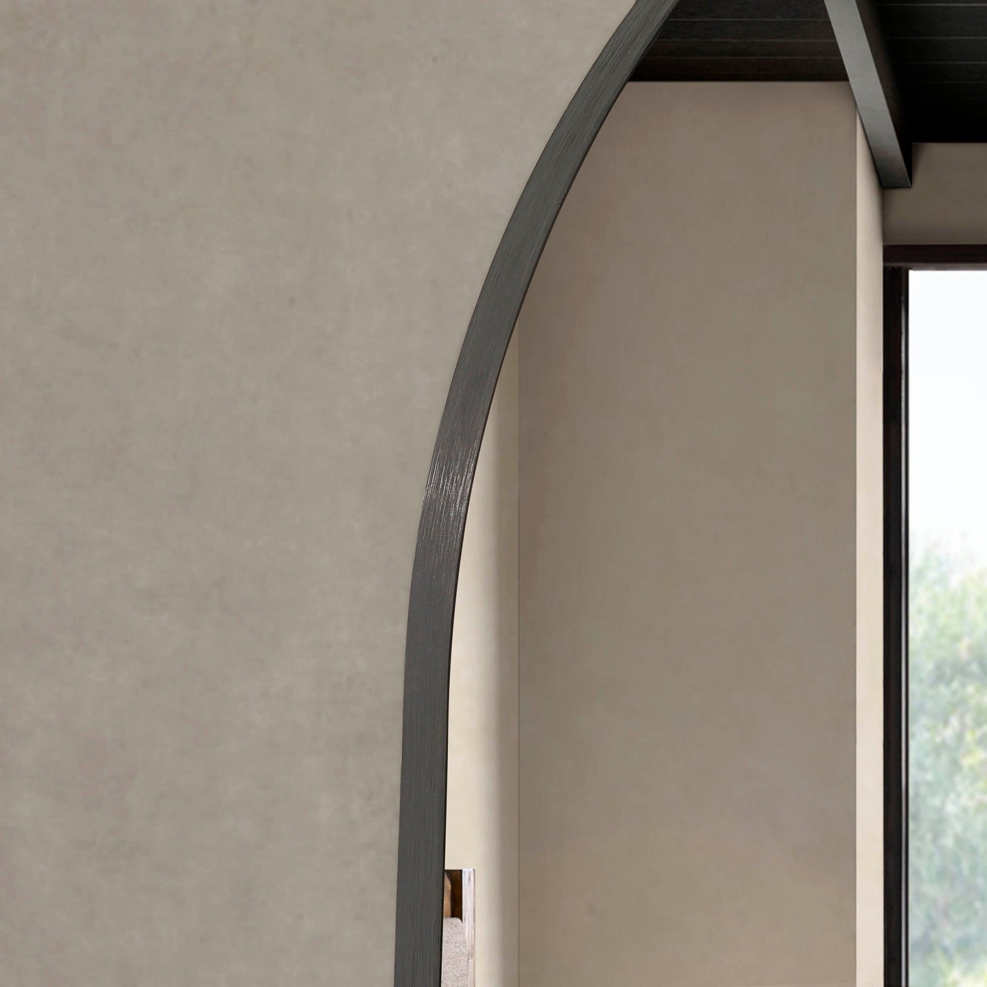 Arched Wall Mirror - Black - DUSK