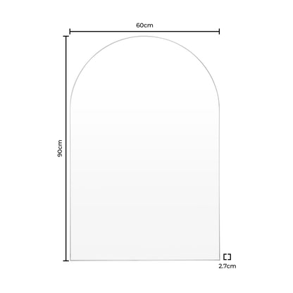 Arched Wall Mirror - Gold - DUSK