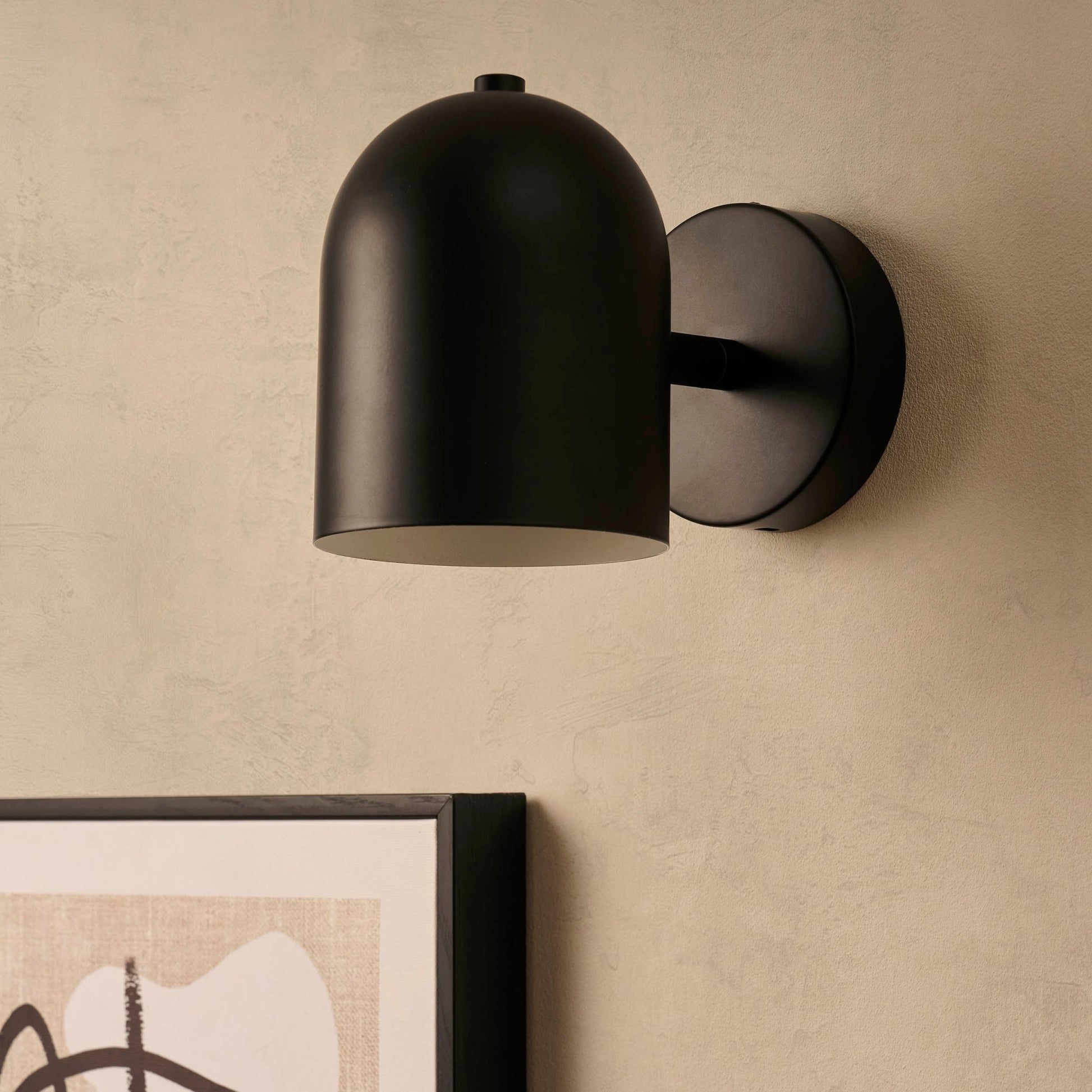 Arden LED Rechargeable Wall Light - Black - DUSK