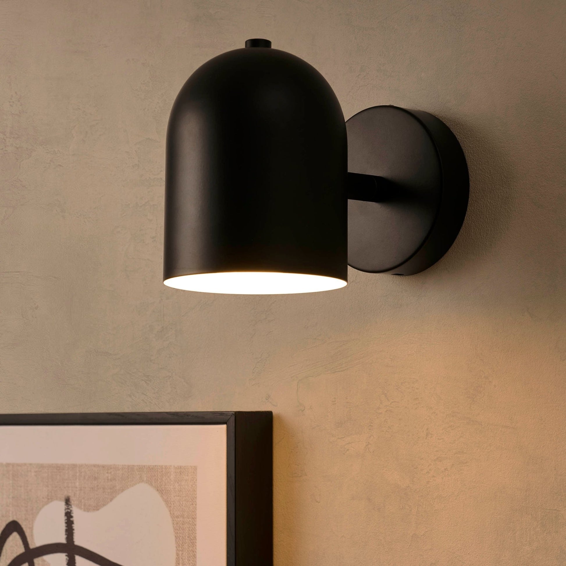 Arden LED Rechargeable Wall Light - Black - DUSK