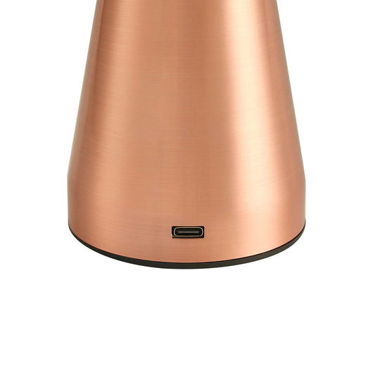 Ares Mini Domed LED Rechargeable Wireless Lamp - Copper - DUSK