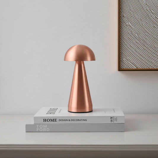 Ares Mini Domed LED Rechargeable Wireless Lamp - Copper - DUSK