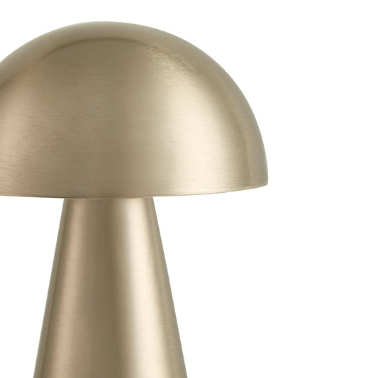 Ares Mini Domed LED Rechargeable Wireless Lamp - Satin Nickel - DUSK