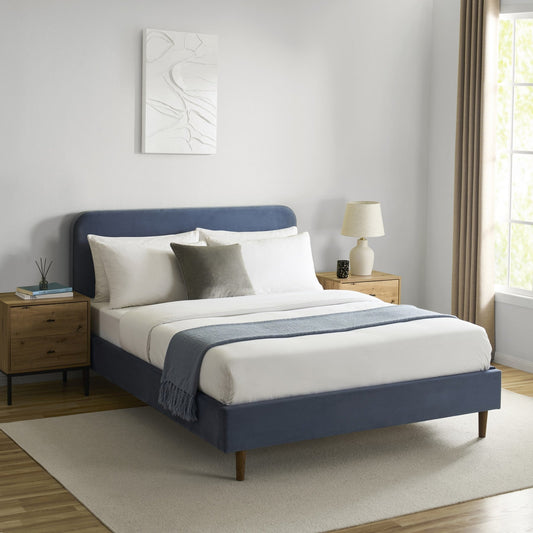 Ascot Bed Frame - Mid Blue - DUSK