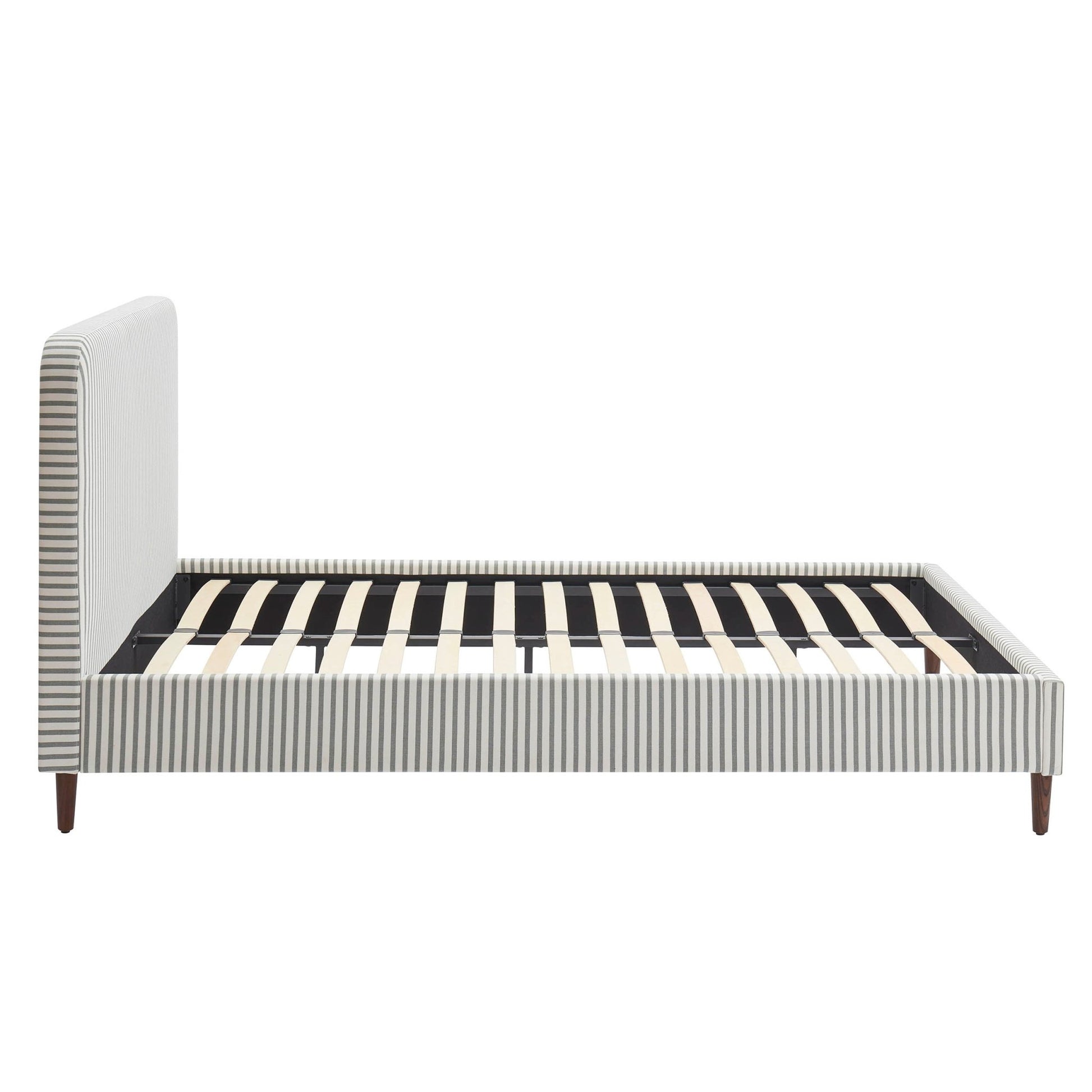Ascot Bed Frame - Sage Stripe - DUSK