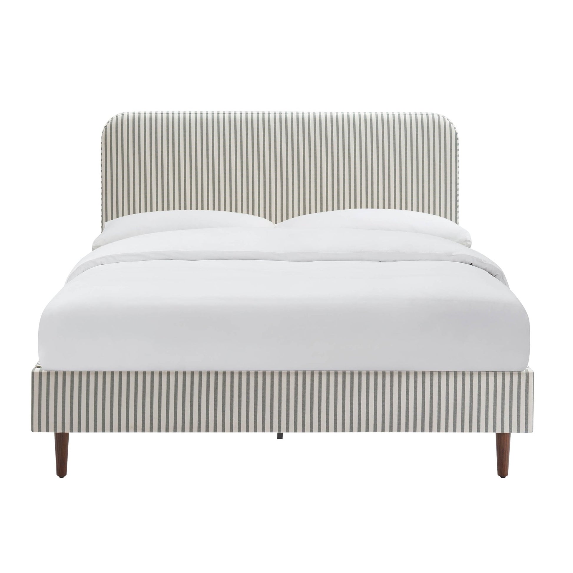 Ascot Bed Frame - Sage Stripe - DUSK