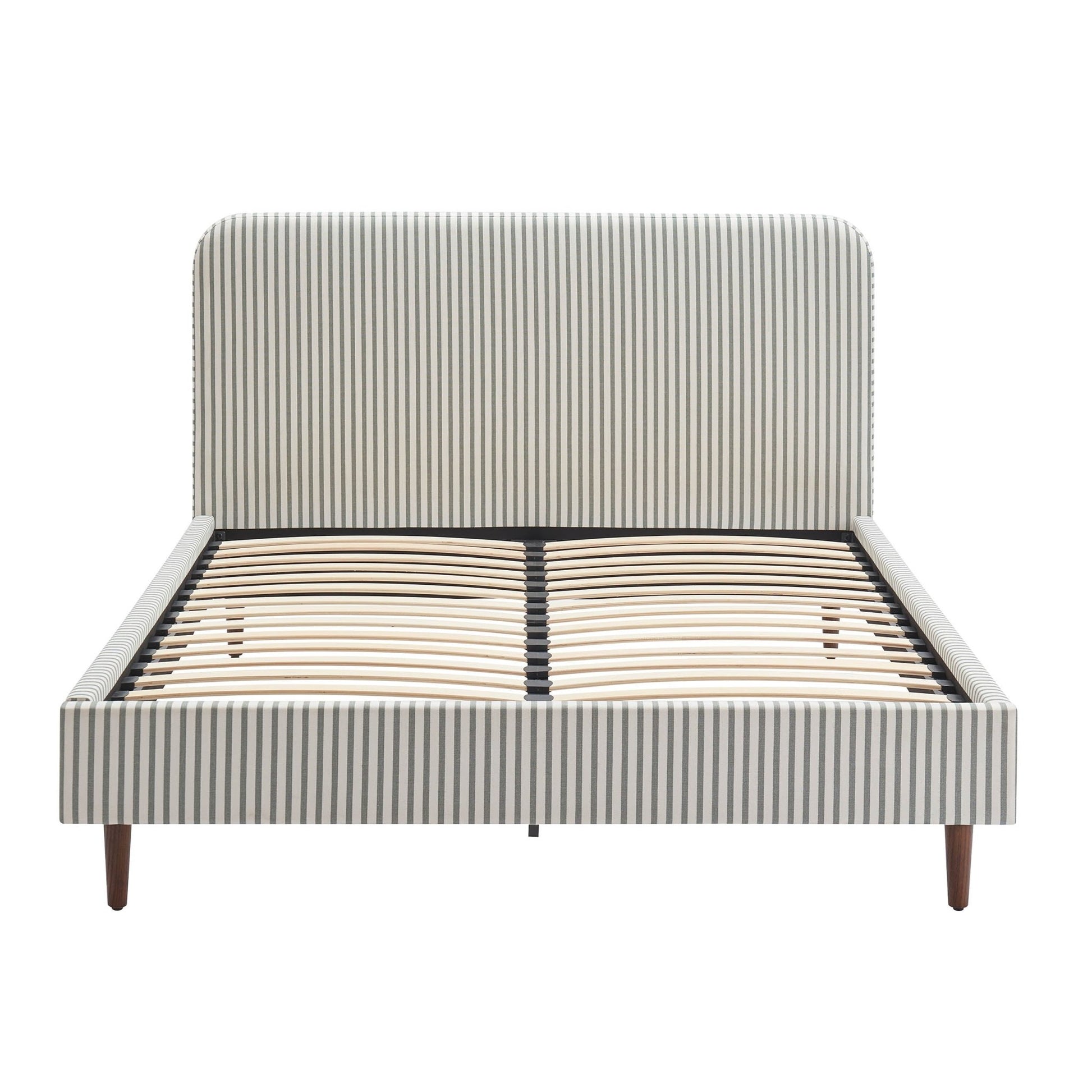 Ascot Bed Frame - Sage Stripe - DUSK
