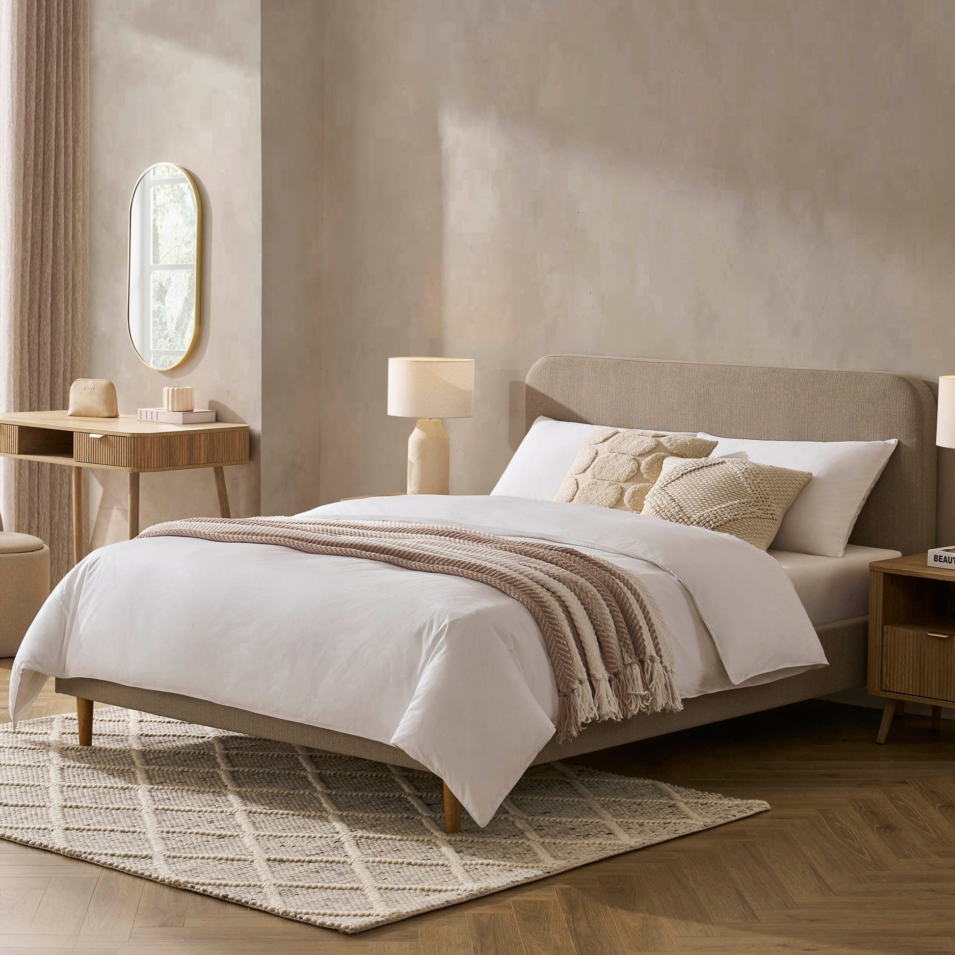 Ascot Bed Frame - Stone Grey - DUSK