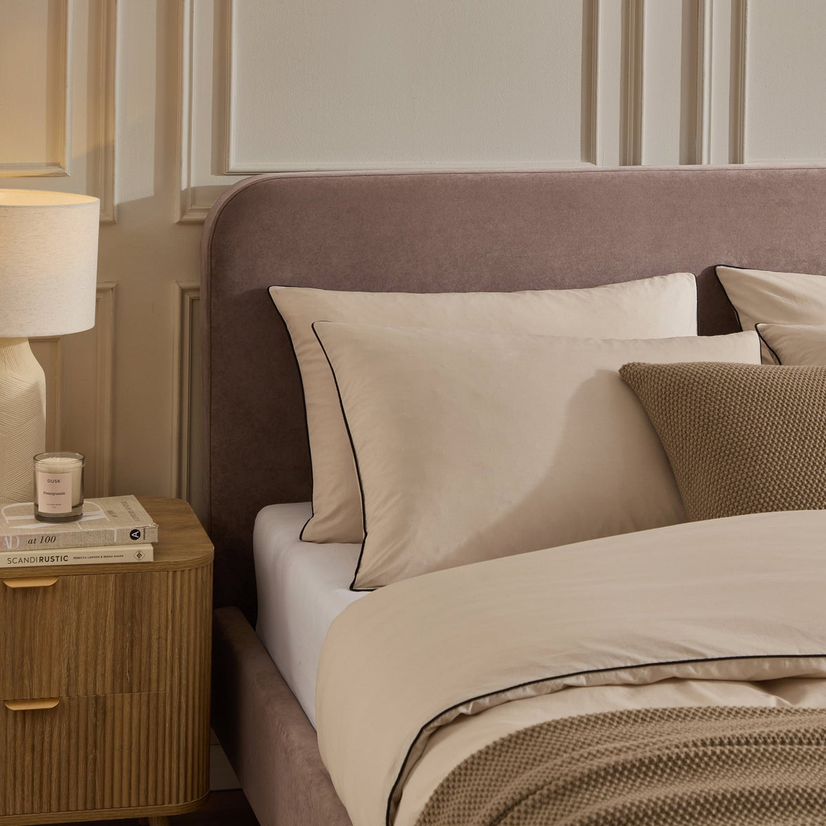 Ascot Bed Frame - Taupe - DUSK