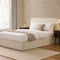 Ascot Bouclé Ottoman Storage Bed - Off White - DUSK
