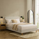 Ascot Henley Bed Frame - Cream Linen - DUSK