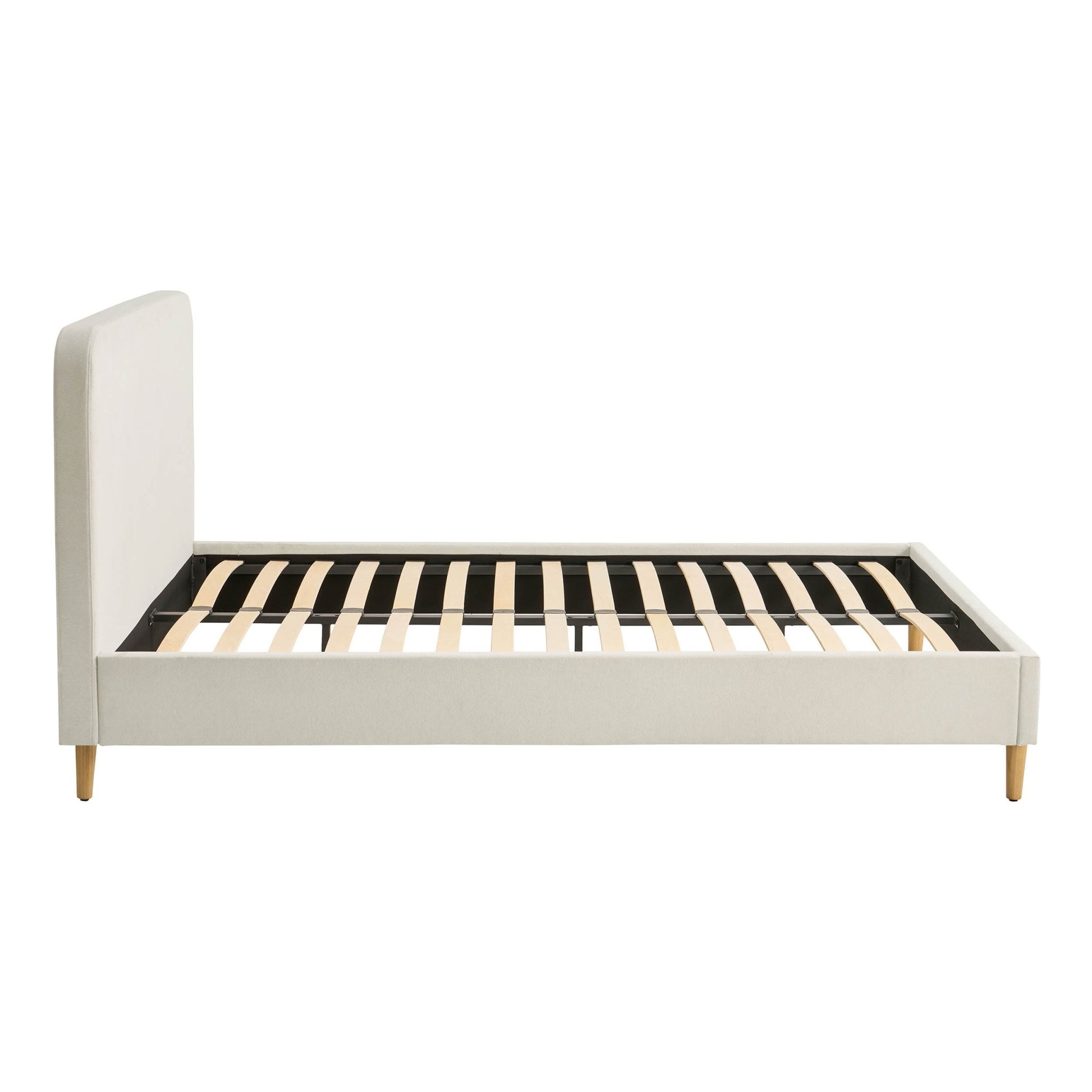 Ascot Henley Bed Frame - Cream Linen - DUSK