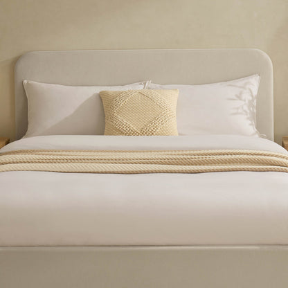 Ascot Henley Bed Frame - Cream Linen - DUSK