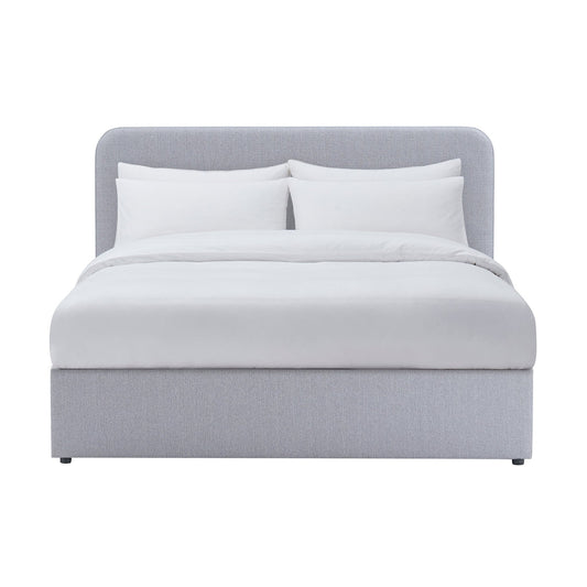 Ascot Ottoman Storage Bed - Blue/Grey - DUSK