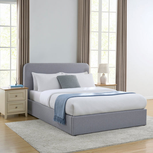 Ascot Ottoman Storage Bed - Blue/Grey - DUSK