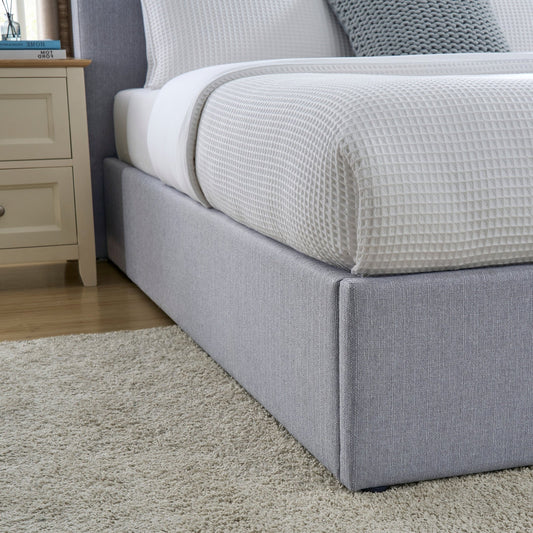 Ascot Ottoman Storage Bed - Blue/Grey - DUSK