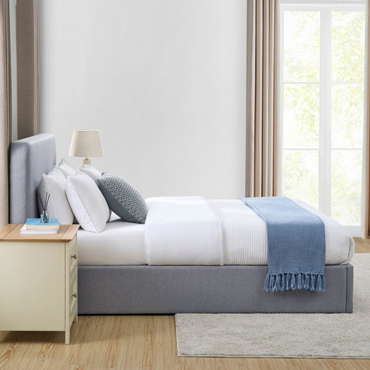 Ascot Ottoman Storage Bed - Blue/Grey - DUSK