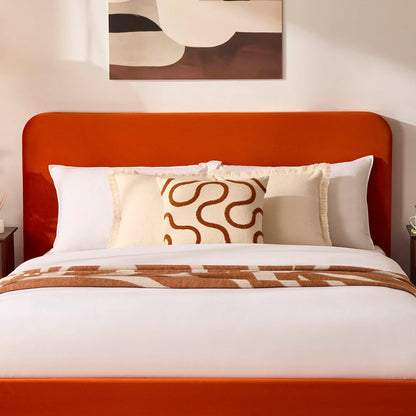 Ascot Ottoman Storage Bed - Bright Orange - DUSK