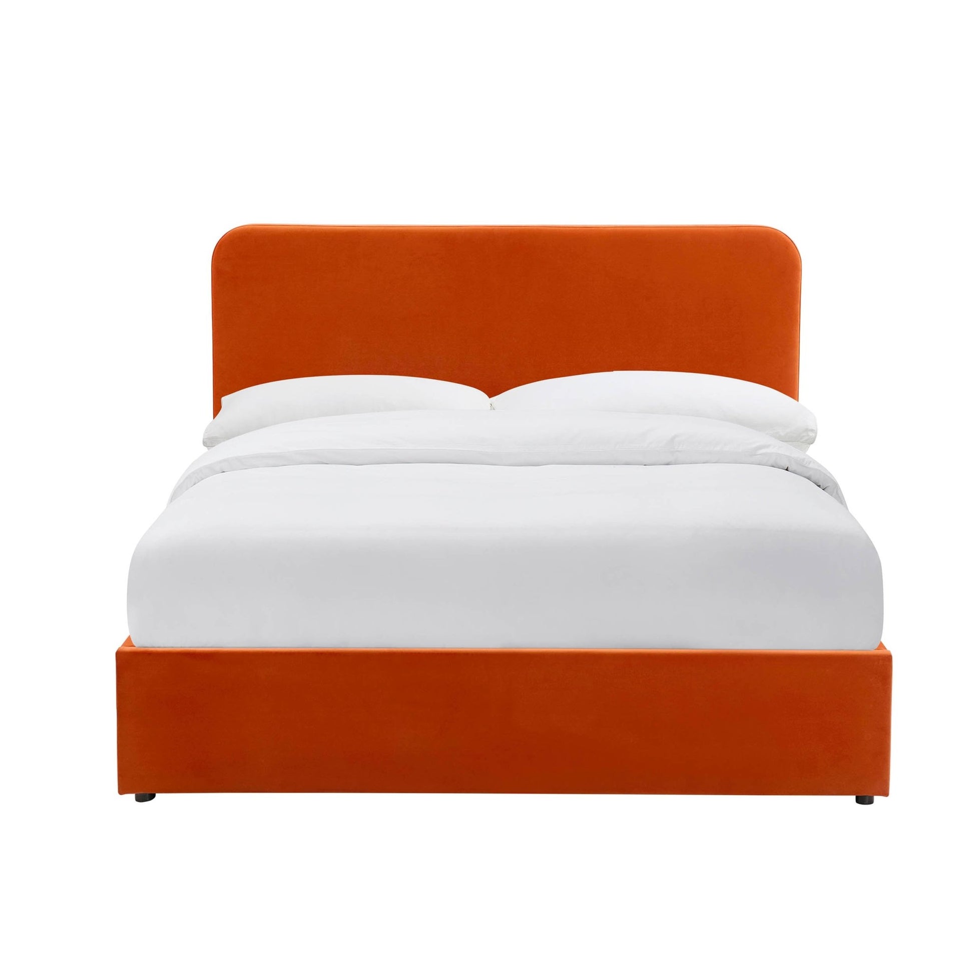 Ascot Ottoman Storage Bed - Bright Orange - DUSK