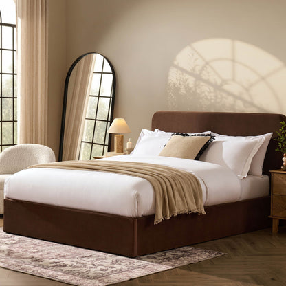 Ascot Ottoman Storage Bed - Cappuccino - DUSK