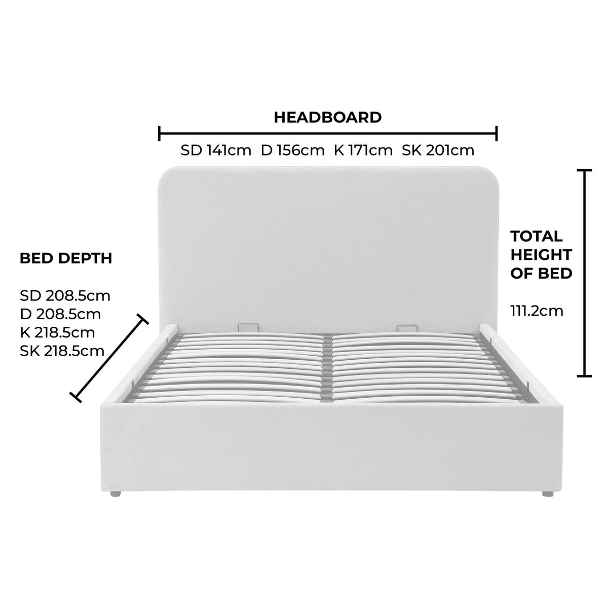 Ascot Ottoman Storage Bed - Cappuccino - DUSK