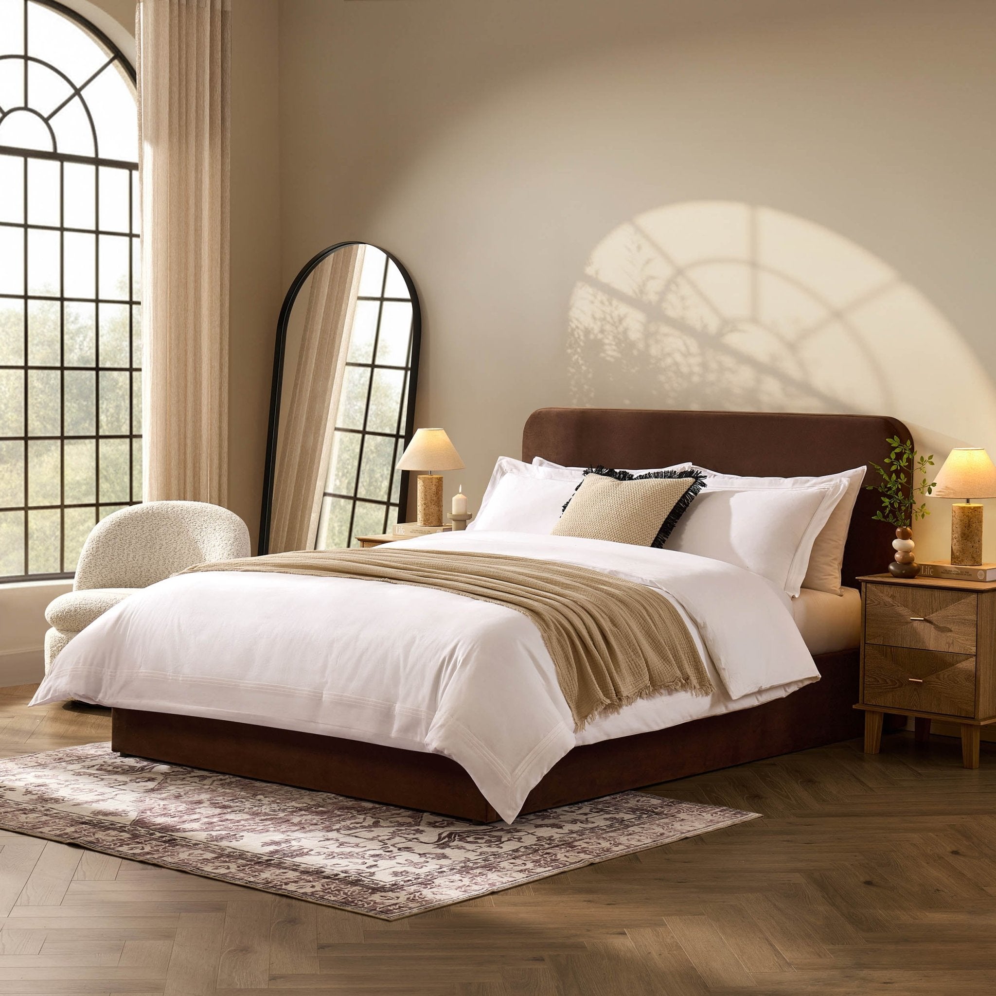 Ascot Ottoman Storage Bed - Cappuccino – DUSK