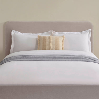 Ascot Ottoman Storage Bed - Chenille Light Grey - DUSK