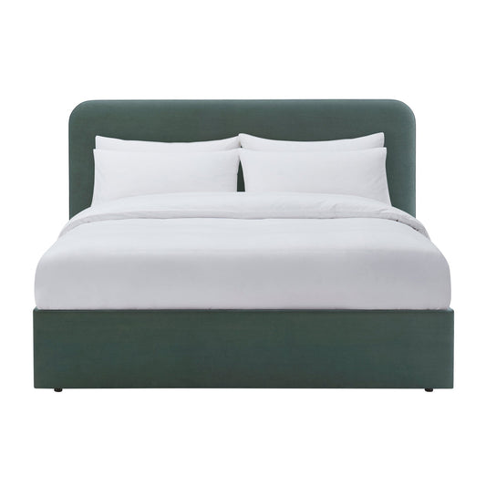 Ascot Ottoman Storage Bed - Green - DUSK